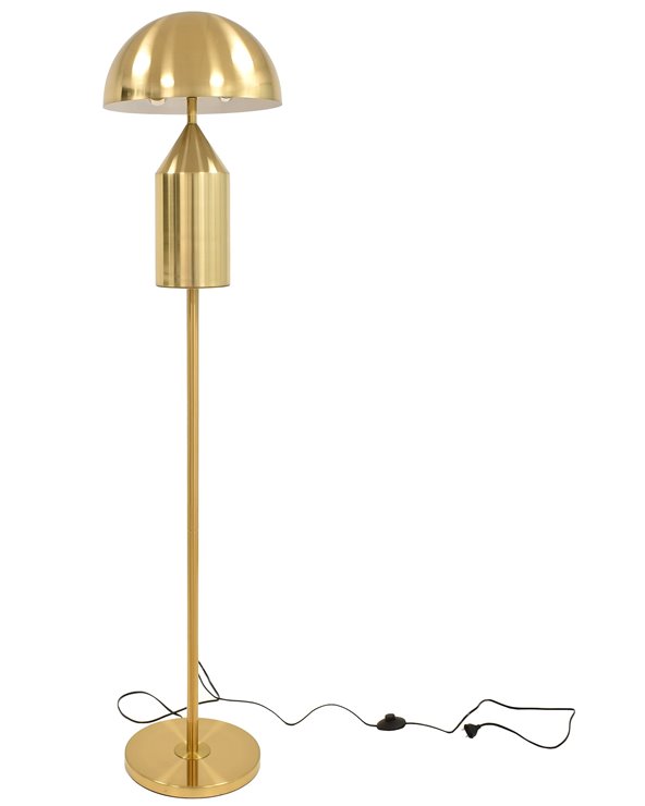 Lámpara de pie dorada de metal MACAO