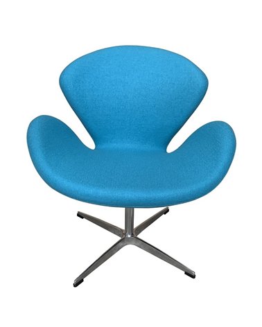 Sillón SW, tapizado en tejido cachemira turquesa 34