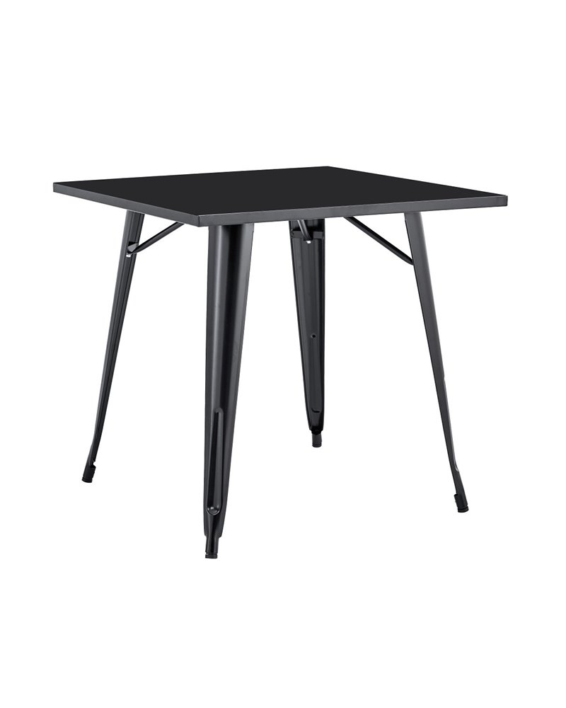 Mesa TOL EK LIMITED, acero, negra, 80x80 cms