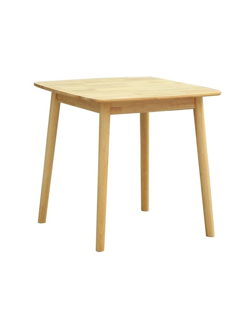 Mesa TRANSILVANIA, madera natural, 75 x 75 cms