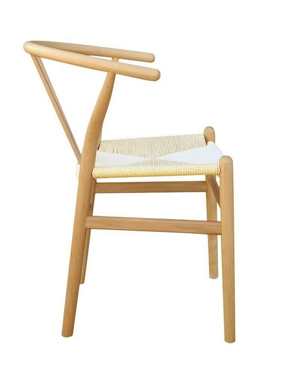 Silla WISH, madera de haya, natural, fibra trenzada